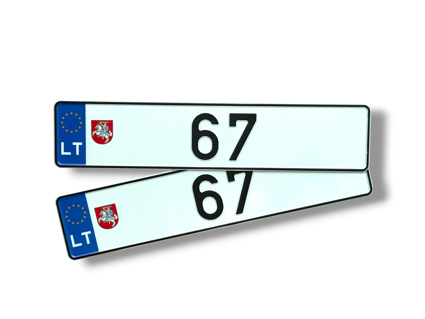Lithuanian license plates "LT Vytis"