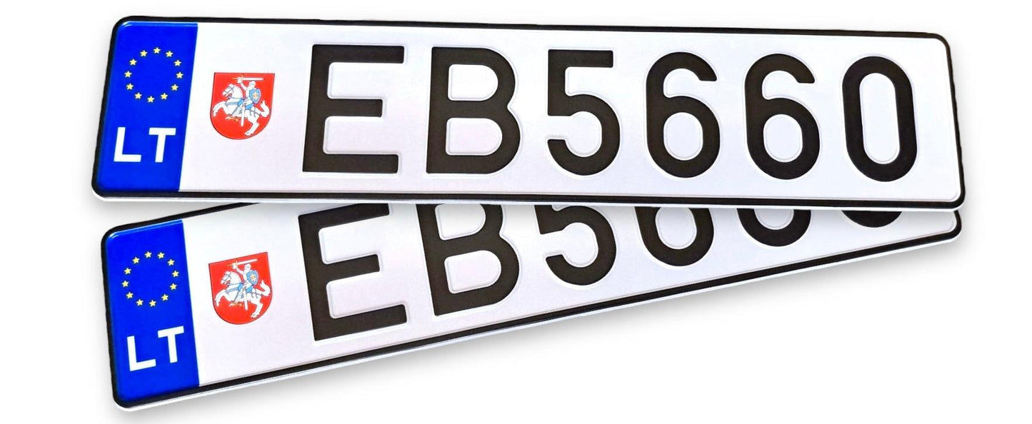 Lietuvos valstybiniai numeriai "LT Vytis"