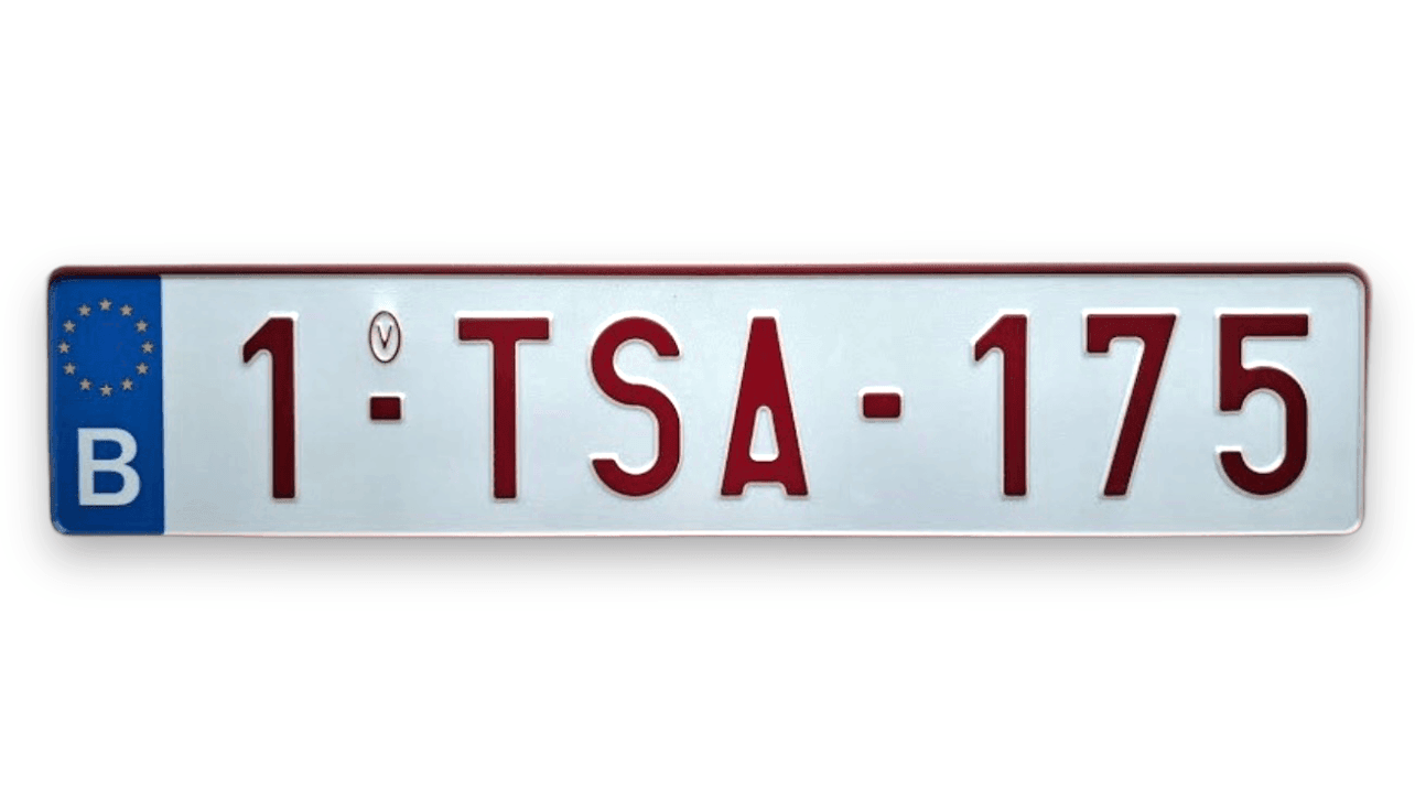 Belgijos valstybiniai numeriai "B raudoni"