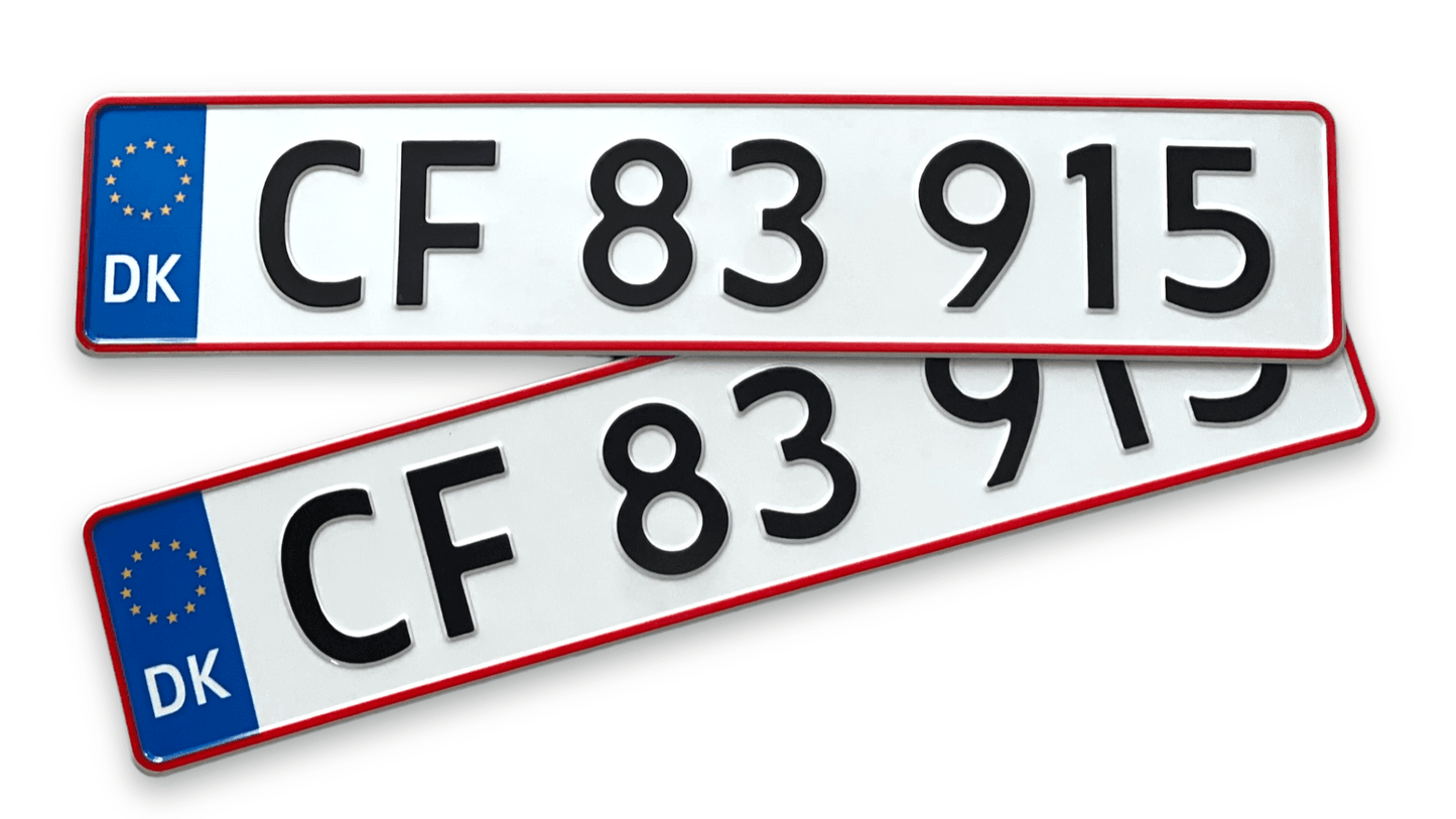 Danijos valstybiniai numeriai "DK"