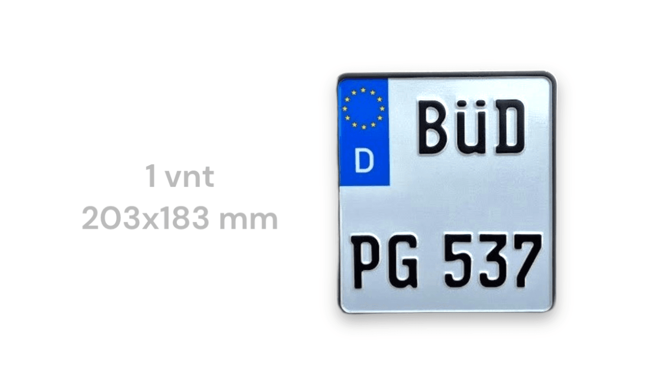Vokietijos valstybiniai numeriai "D motociklo"