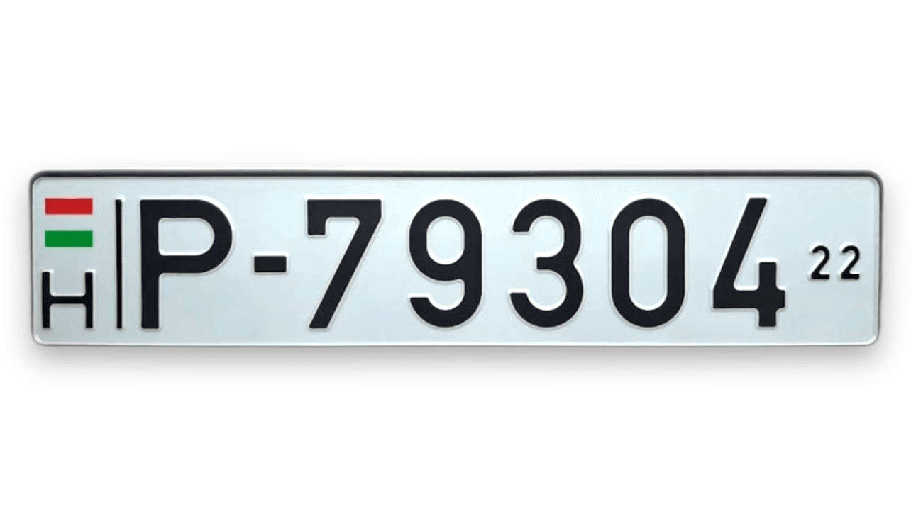 Hungarian license plates "H export"