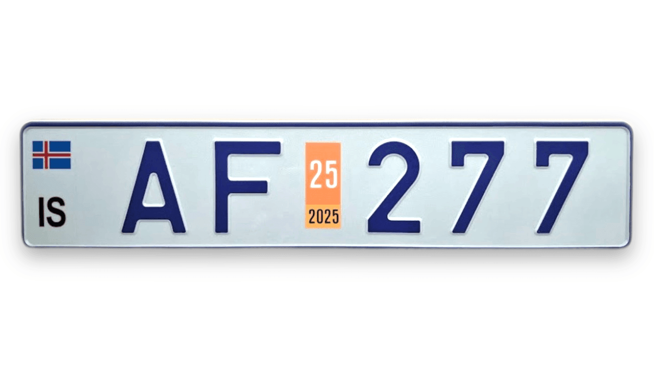 Islandijos valstybiniai numeriai "IS"