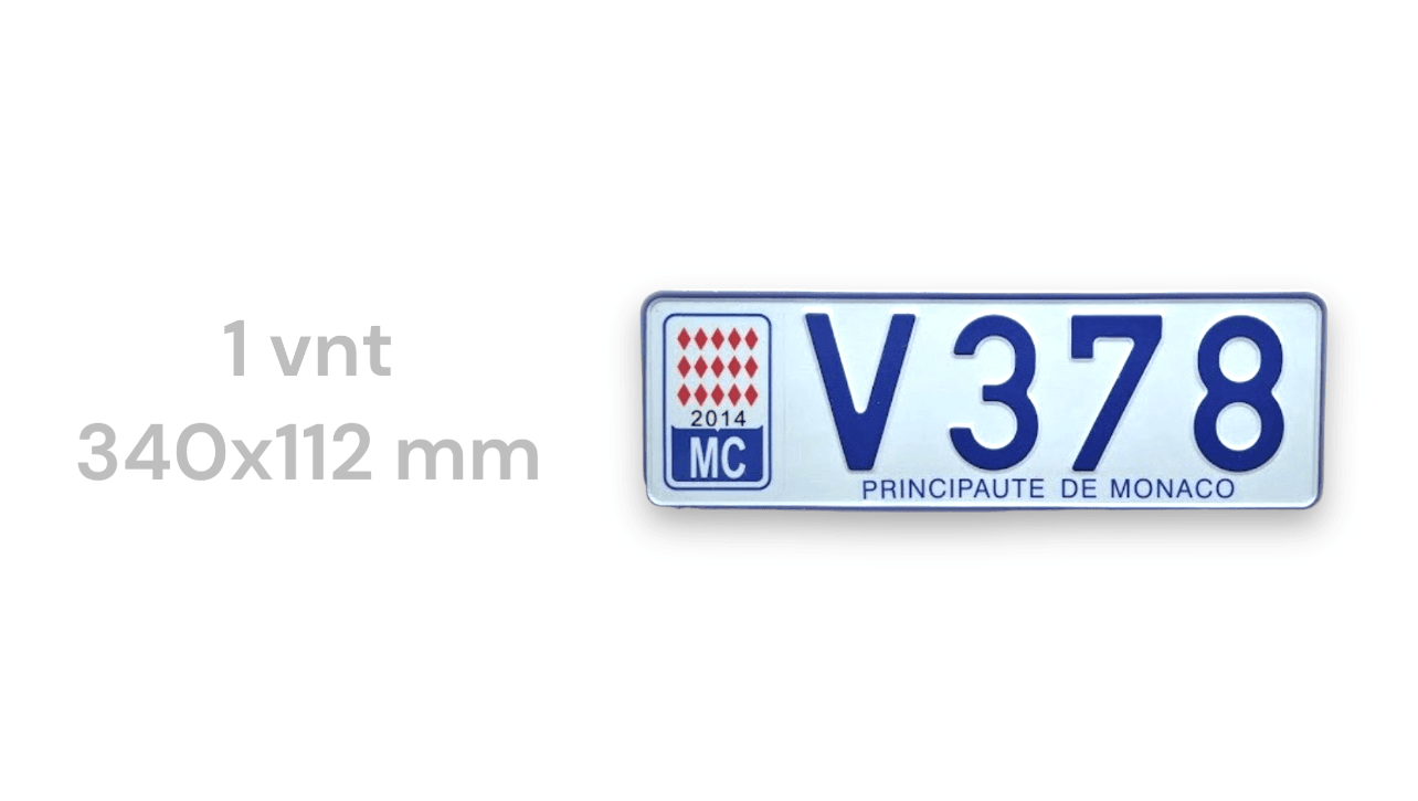 Monako valstybiniai numeriai