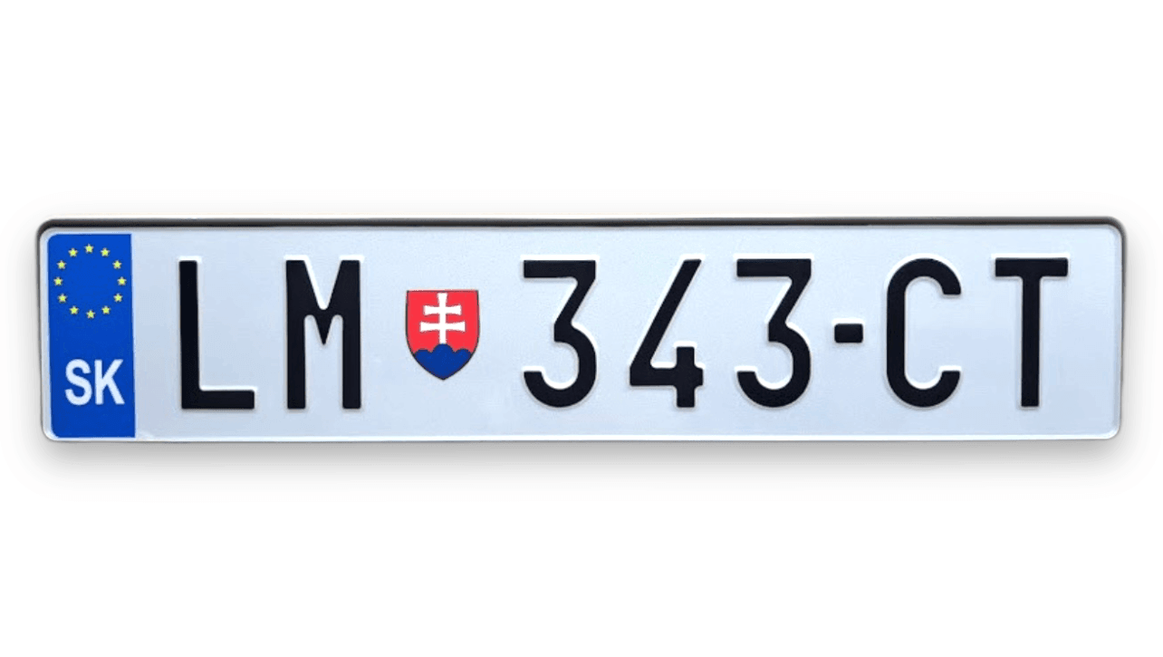 Slovakijos valstybiniai numeriai "SK"