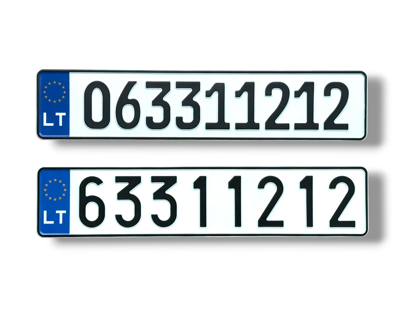 Lithuanian license plates "LT"