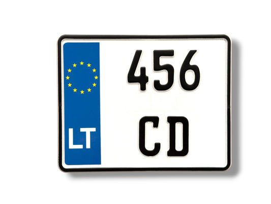 Lietuvos motociklo valstybiniai numeriai "LT Moto"